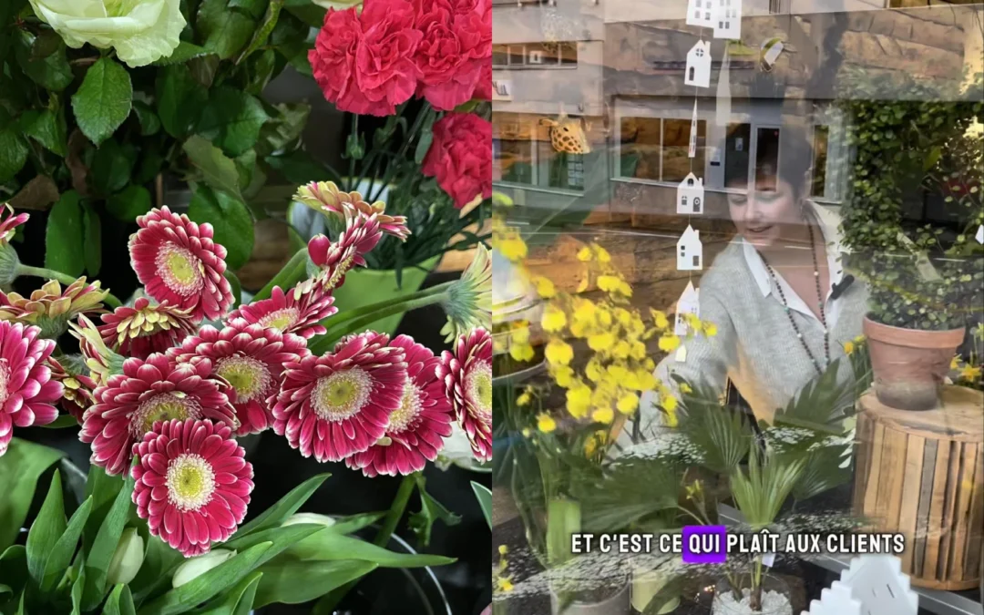 Interview vidéo (Reel Instagram) . Fleuriste à Annonay